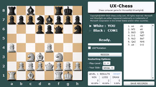 UX-Chess : Chess computer game for Silverlight®